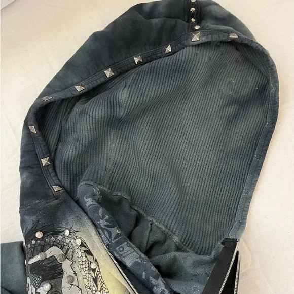 BLING DRAGON HOODIE Asian vibe Key Closet 2006 Y2K - Picture 5 of 15